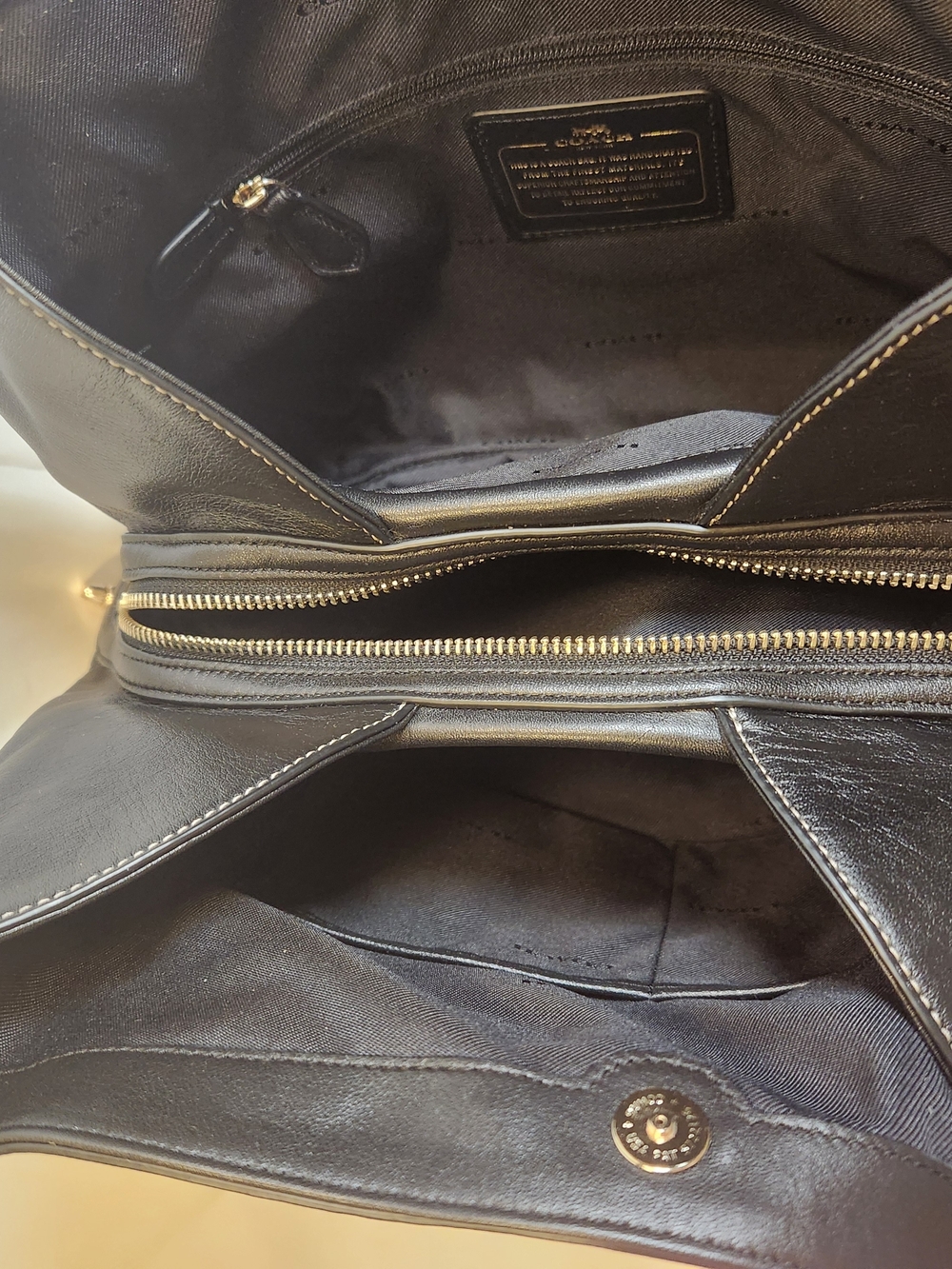 Coach Edie 31 Color-Blocked Shoulder Bag - Picture 8 of 10